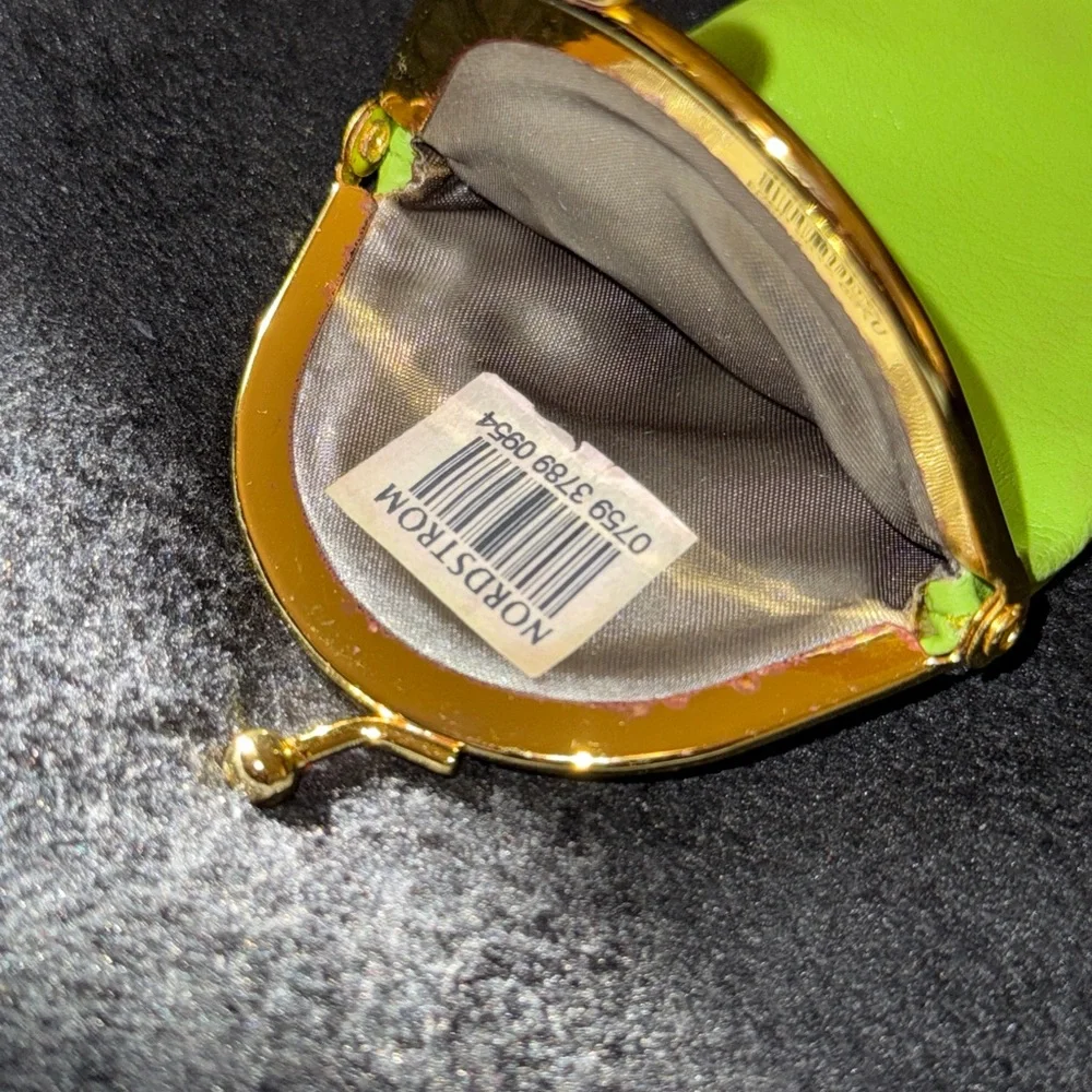 Kate Spade Lime Green Glasses Case with Gold Accents - Picture 7 of 12